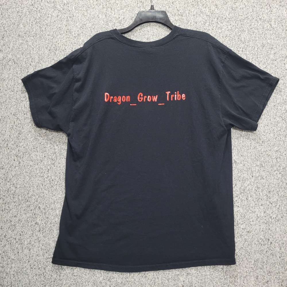 Gildan TikTok Dragon Grow Tribe Black Graphic T-Shirt Mens XL Short Sleeve Tee - Picture 5 of 7